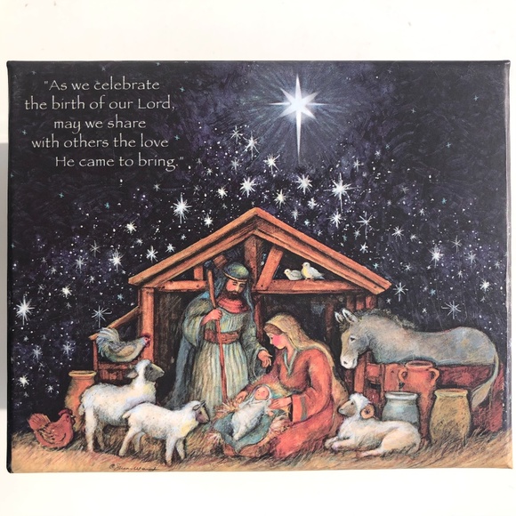 Lang Mug by Susan Winget Holy Family Christmas 2017 in gift box ceramic 14oz cup - Picture 9 of 14